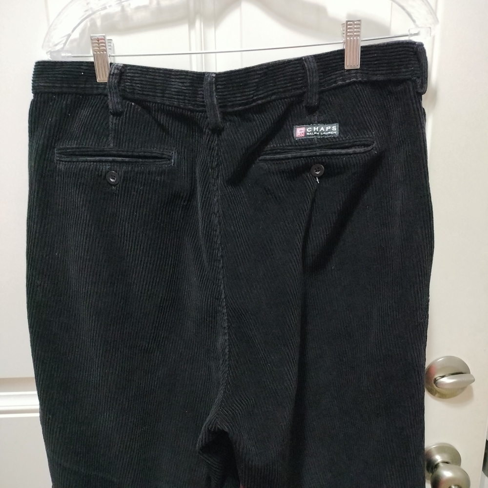 Chaps Men's Dark Corduroy Trousers Size 36X32 - Picture 4 of 6